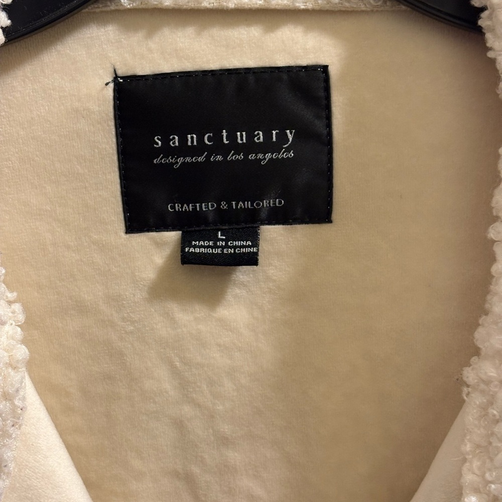 Sanctuary Women's Cream Teddy Jacket